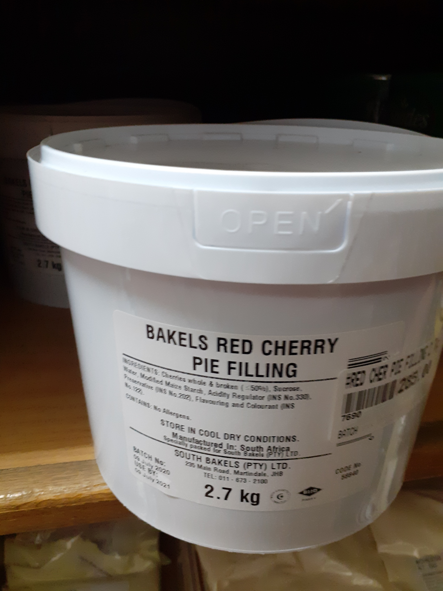 Red Cherry Pie Filling (2.7kg)